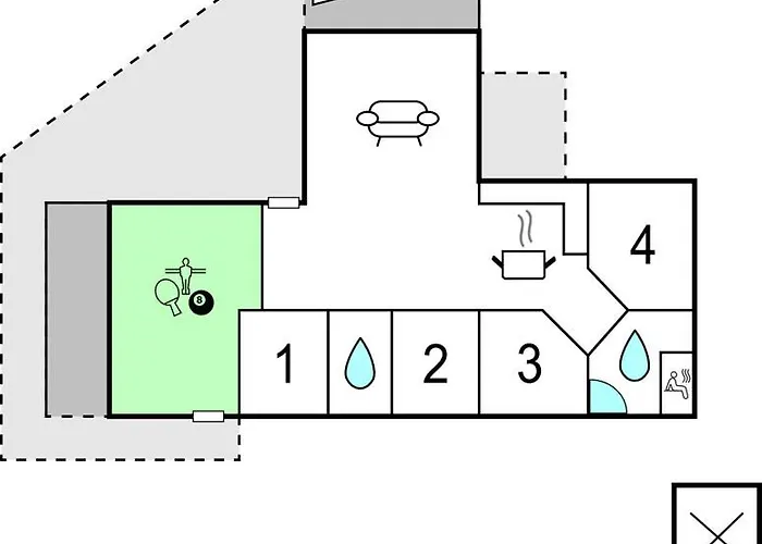 Four-bedroom In Holiday home Ringkobing
